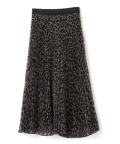 LANVIN COLLECTION / ランバン コレクション ロング・マキシ丈スカート | プリントオーガンジープリーツスカート