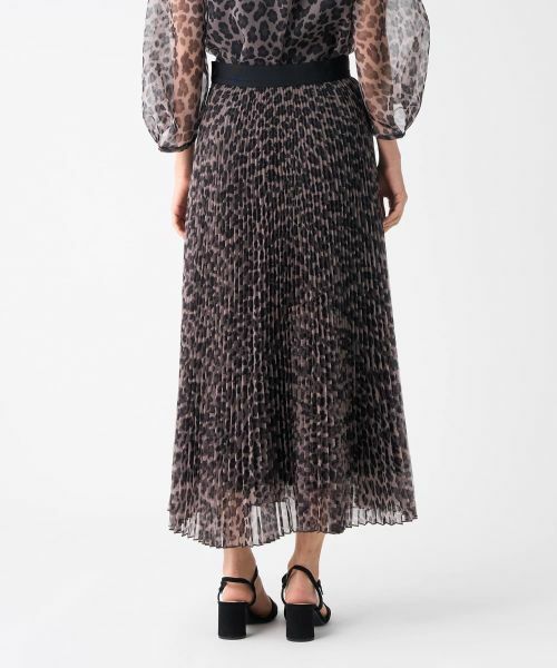 LANVIN COLLECTION / ランバン コレクション ロング・マキシ丈スカート | プリントオーガンジープリーツスカート | 詳細10
