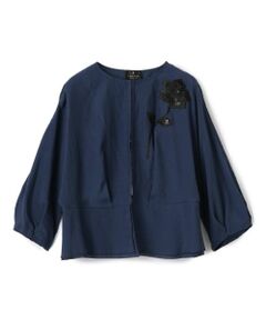 LANVIN COLLECTION - 新品同様‼️ランバンコレクションドレープが綺麗なブラウス カットソー シフォンケープカットソー|LANVIN COLLECTION | LANVIN