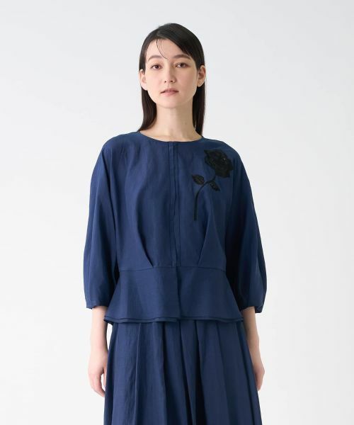 LANVIN COLLECTION / ランバン コレクション シャツ・ブラウス | ペプラムワッシャーブラウス | 詳細1