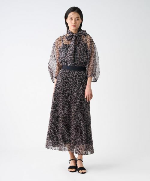 LANVIN COLLECTION / ランバン コレクション シャツ・ブラウス | プリントオーガンジーボウタイブラウス | 詳細13