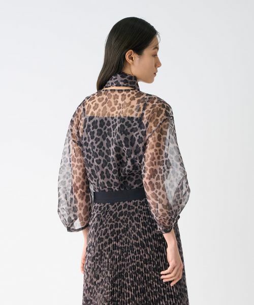 LANVIN COLLECTION / ランバン コレクション シャツ・ブラウス | プリントオーガンジーボウタイブラウス | 詳細9