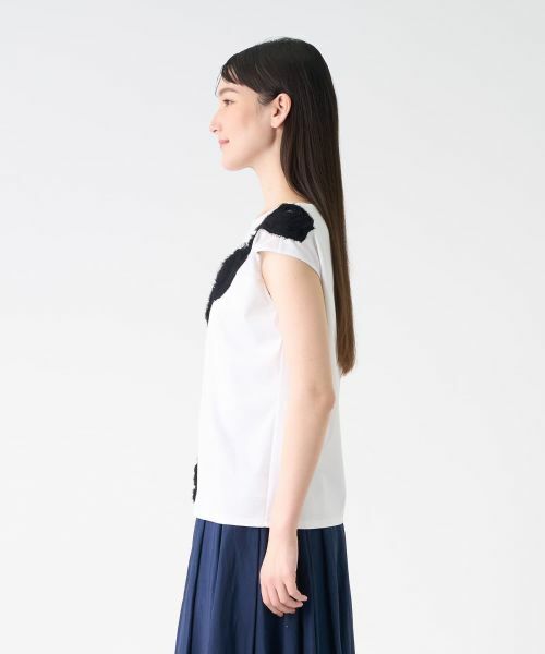 LANVIN COLLECTION / ランバン コレクション カットソー | フラワーモチーフカットソー | 詳細2