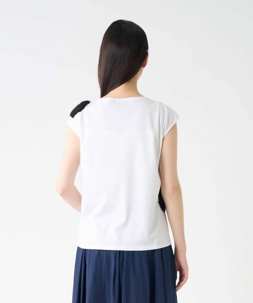 LANVIN COLLECTION / ランバン コレクション カットソー | フラワーモチーフカットソー | 詳細3