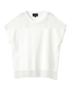 LANVIN COLLECTION / ランバン コレクション ニット・セーター | レース切替ニットトップス