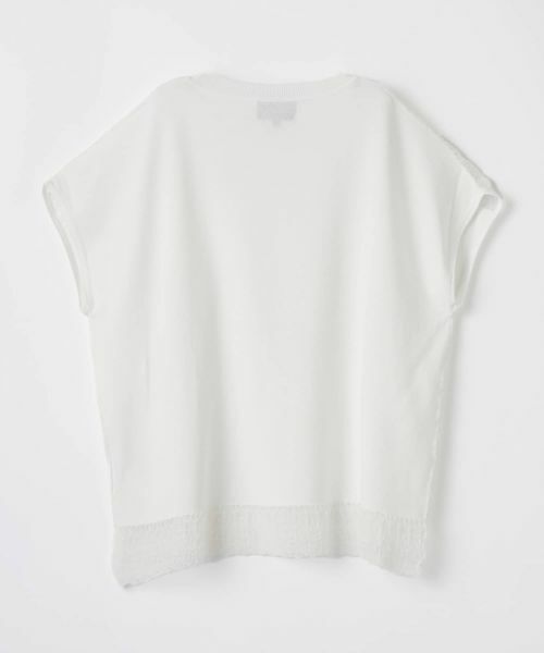 LANVIN COLLECTION / ランバン コレクション ニット・セーター | レース切替ニットトップス | 詳細16