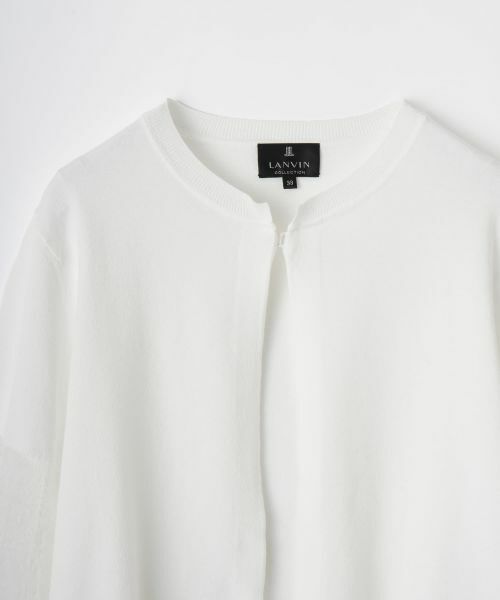 LANVIN COLLECTION / ランバン コレクション ニット・セーター | レース切替ニットカーディガン | 詳細10