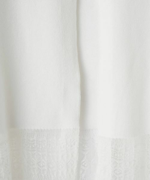 LANVIN COLLECTION / ランバン コレクション ニット・セーター | レース切替ニットカーディガン | 詳細12