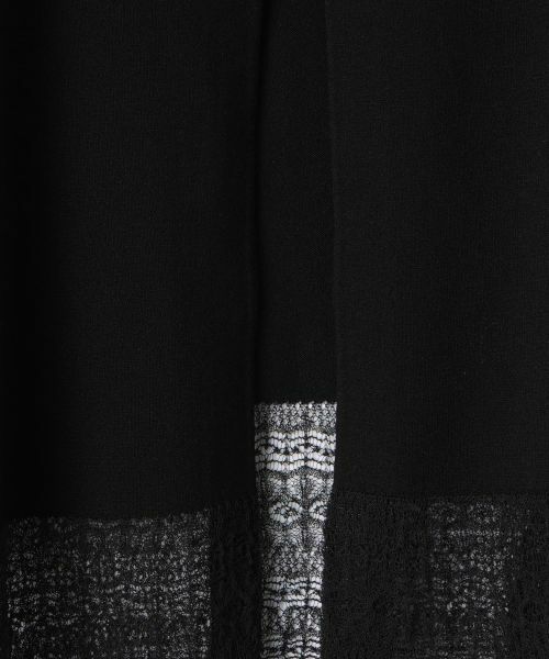 LANVIN COLLECTION / ランバン コレクション ニット・セーター | レース切替ニットカーディガン | 詳細8