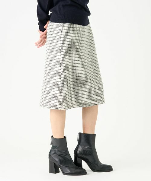 LANVIN COLLECTION / ランバン コレクション ロング・マキシ丈スカート | ブロックツイードスカート | 詳細3