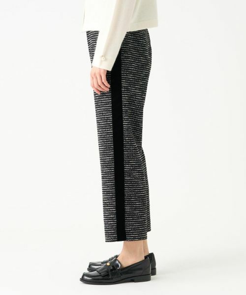LANVIN COLLECTION / ランバン コレクション その他パンツ | ネップボーダーパンツ | 詳細2