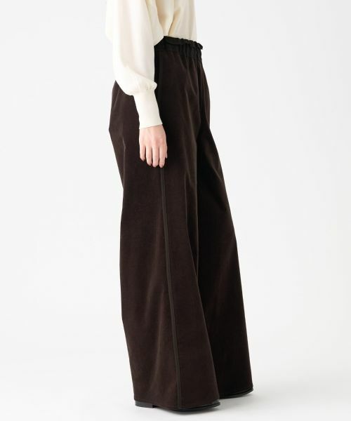 LANVIN COLLECTION / ランバン コレクション その他パンツ | ベッチンワイドパンツ | 詳細10