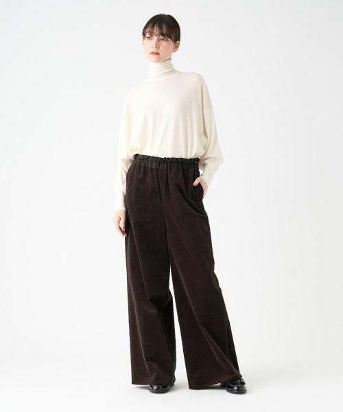 LANVIN COLLECTION / ランバン コレクション その他パンツ | ベッチンワイドパンツ | 詳細12