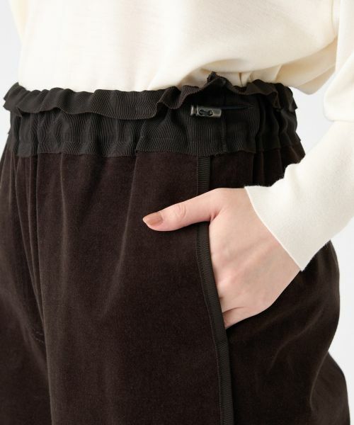 LANVIN COLLECTION / ランバン コレクション その他パンツ | ベッチンワイドパンツ | 詳細13