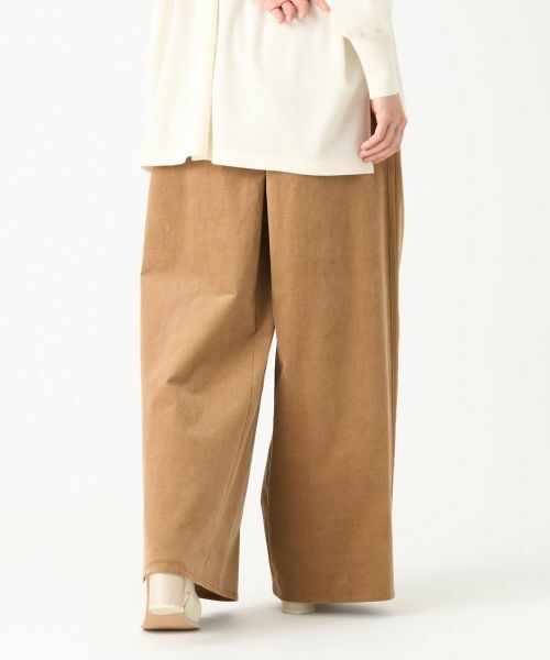 LANVIN COLLECTION / ランバン コレクション その他パンツ | ベッチンワイドパンツ | 詳細3