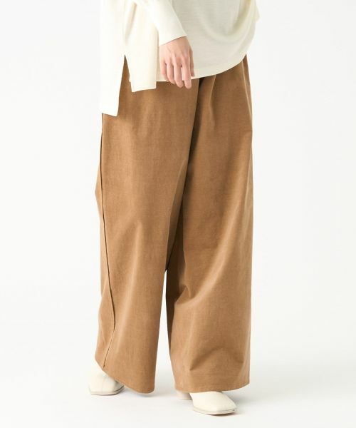 LANVIN COLLECTION / ランバン コレクション その他パンツ | ベッチンワイドパンツ | 詳細5