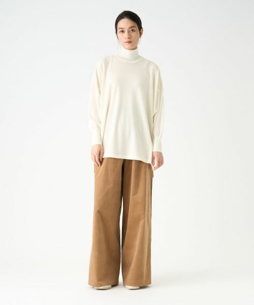 LANVIN COLLECTION / ランバン コレクション その他パンツ | ベッチンワイドパンツ | 詳細6