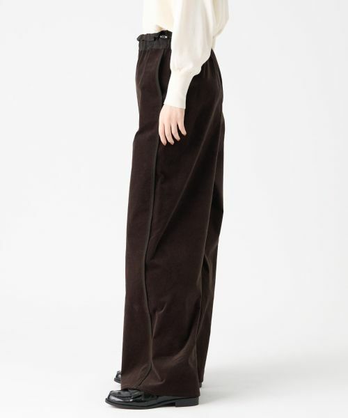 LANVIN COLLECTION / ランバン コレクション その他パンツ | ベッチンワイドパンツ | 詳細8