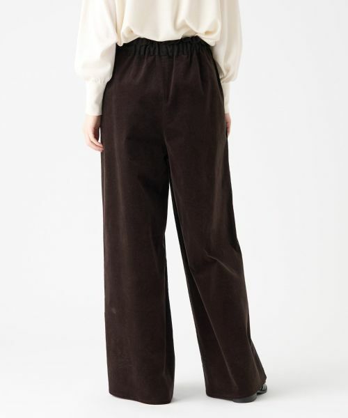 LANVIN COLLECTION / ランバン コレクション その他パンツ | ベッチンワイドパンツ | 詳細9