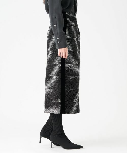 LANVIN COLLECTION / ランバン コレクション ロング・マキシ丈スカート | ネップボーダータイトスカート | 詳細4