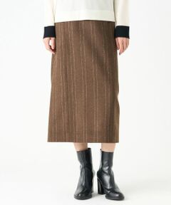 ウールストライプスカート
