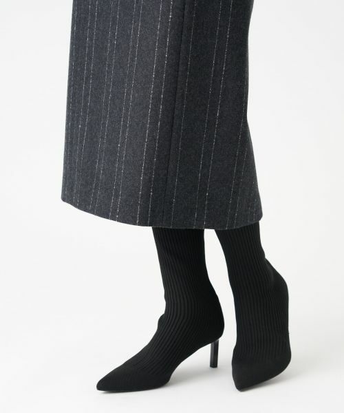 LANVIN COLLECTION / ランバン コレクション ロング・マキシ丈スカート | ウールストライプスカート | 詳細13