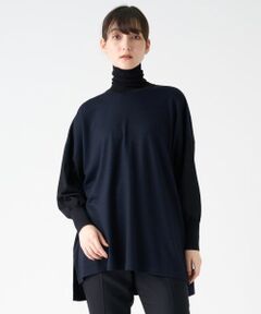 LANVIN COLLECTION / ランバン コレクション カットソー | ニット切替ジャージートップス