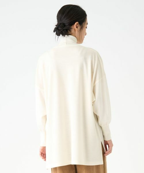 LANVIN COLLECTION / ランバン コレクション カットソー | ニット切替ジャージートップス | 詳細10