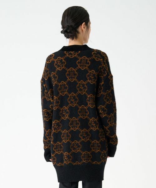 LANVIN COLLECTION / ランバン コレクション ニット・セーター | ロゴジャカードカーディガン | 詳細10