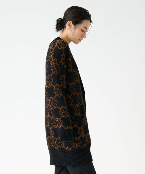 LANVIN COLLECTION / ランバン コレクション ニット・セーター | ロゴジャカードカーディガン | 詳細11