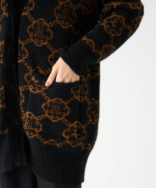 LANVIN COLLECTION / ランバン コレクション ニット・セーター | ロゴジャカードカーディガン | 詳細14