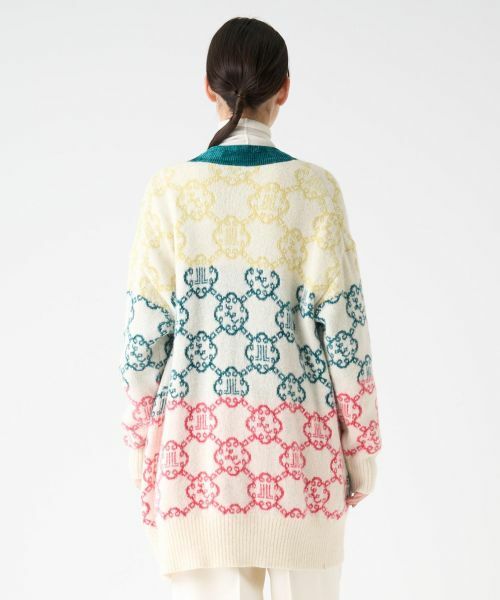 LANVIN COLLECTION / ランバン コレクション ニット・セーター | ロゴジャカードカーディガン | 詳細3