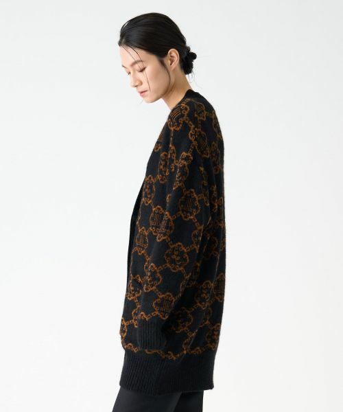 LANVIN COLLECTION / ランバン コレクション ニット・セーター | ロゴジャカードカーディガン | 詳細9