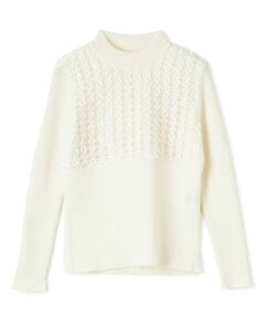 LANVIN COLLECTION / ランバン コレクション ニット・セーター | ウール刺繍リブニット