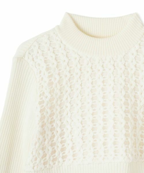 LANVIN COLLECTION / ランバン コレクション ニット・セーター | ウール刺繍リブニット | 詳細2