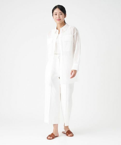 LANVIN COLLECTION / ランバン コレクション シャツ・ブラウス | コットンオーガンジーシャツブラウス | 詳細7