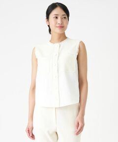 LANVIN ランバン 長袖ブラウス オフホワイト キュプラ 40 C3037 LANVIN ランバン 長袖ブラウス オフホワイト キュプラ 40 C3037