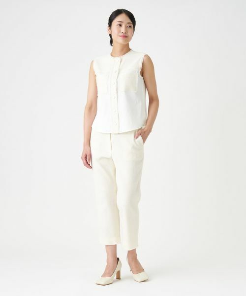ランバンコレクション　シルクブラウス40 キュプラシルクセーラーカラーブラウス|LANVIN COLLECTION