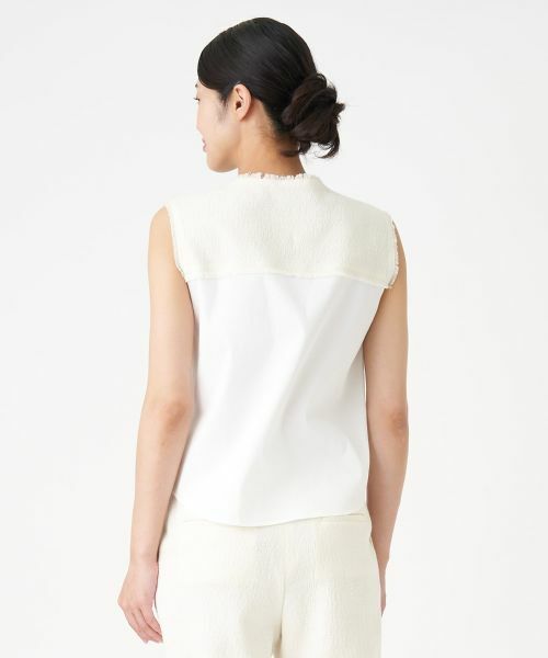 LANVIN COLLECTION / ランバン コレクション シャツ・ブラウス | ツィード切り替えブラウス | 詳細9