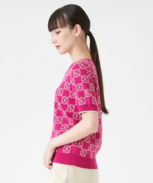 LANVIN COLLECTION / ランバン コレクション ニット・セーター | ロゴジャカードニット | 詳細4