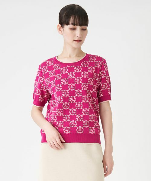 LANVIN COLLECTION / ランバン コレクション ニット・セーター | ロゴジャカードニット | 詳細5