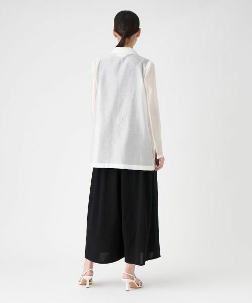 LANVIN COLLECTION / ランバン コレクション テーラードジャケット | シアーテーラーカラージャケット | 詳細4