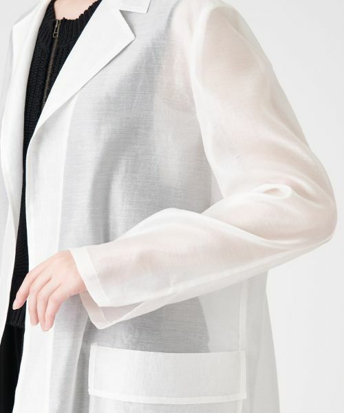 LANVIN COLLECTION / ランバン コレクション テーラードジャケット | シアーテーラーカラージャケット | 詳細7