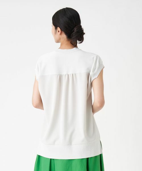 LANVIN COLLECTION / ランバン コレクション カットソー | 異素材コンビカットソー | 詳細2