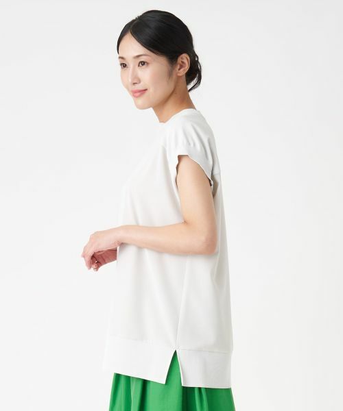 LANVIN COLLECTION / ランバン コレクション カットソー | 異素材コンビカットソー | 詳細3