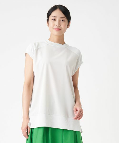 LANVIN COLLECTION / ランバン コレクション カットソー | 異素材コンビカットソー | 詳細4