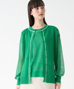 LANVIN COLLECTION / ランバン コレクション ニット・セーター | シアーニットカーディガン