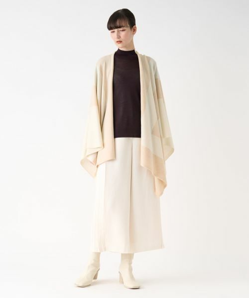 LANVIN COLLECTION / ランバン コレクション その他小物 | インターシャロゴストール | 詳細1