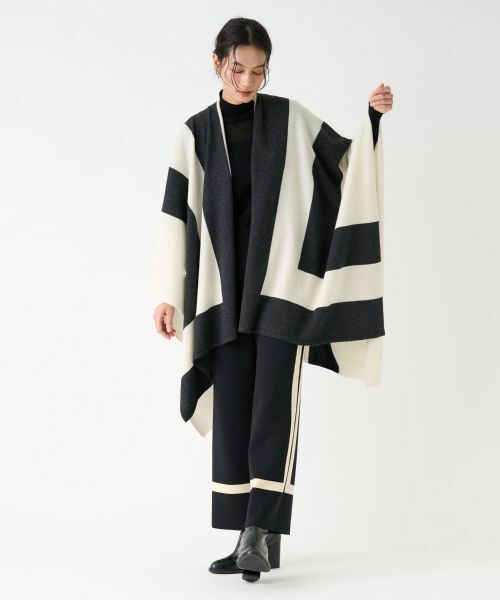 LANVIN COLLECTION / ランバン コレクション その他小物 | インターシャロゴストール | 詳細8