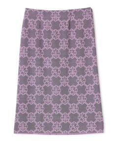 LANVIN COLLECTION / ランバン コレクション ロング・マキシ丈スカート | ロゴジャカードニットスカート